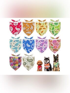 Random color pet bandanna